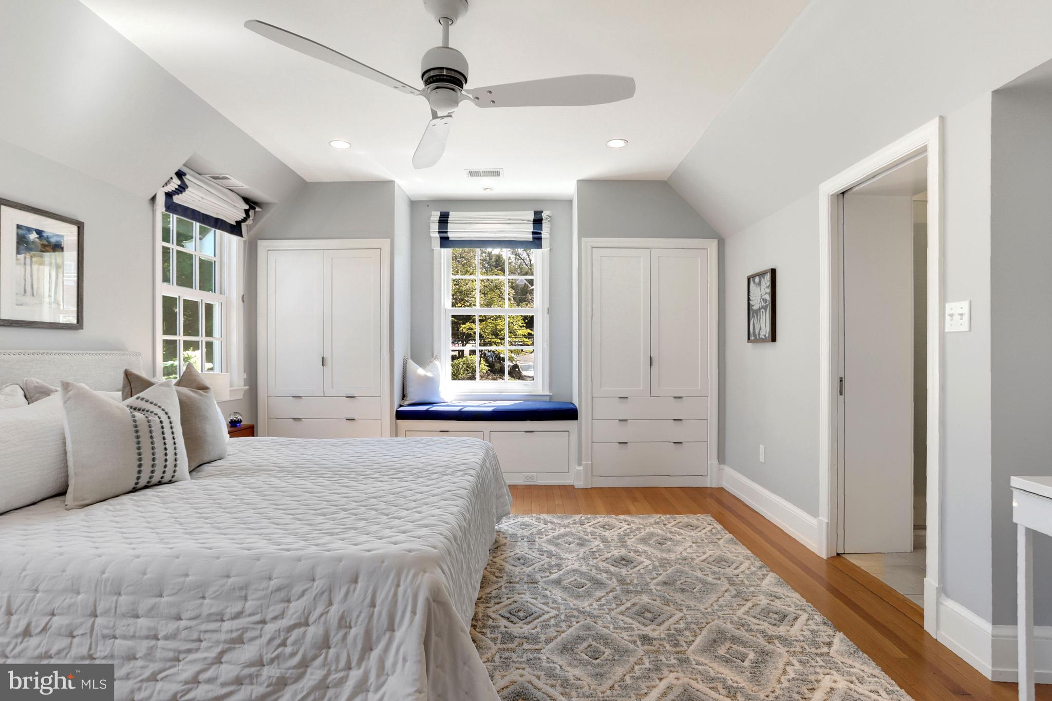 3501 30th Street Northwest Washington, DC 20008 - Photo 12 of 41 Primary bedroom is on second level, with built in