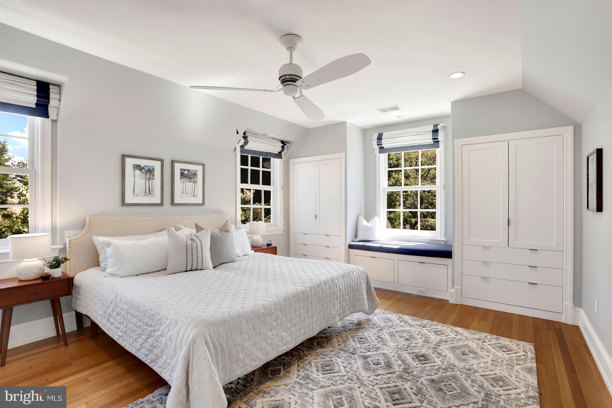 3501 30th Street Northwest Washington, DC 20008 - Photo 20 of 41 Primary bedroom has gorgeous light, built in storg