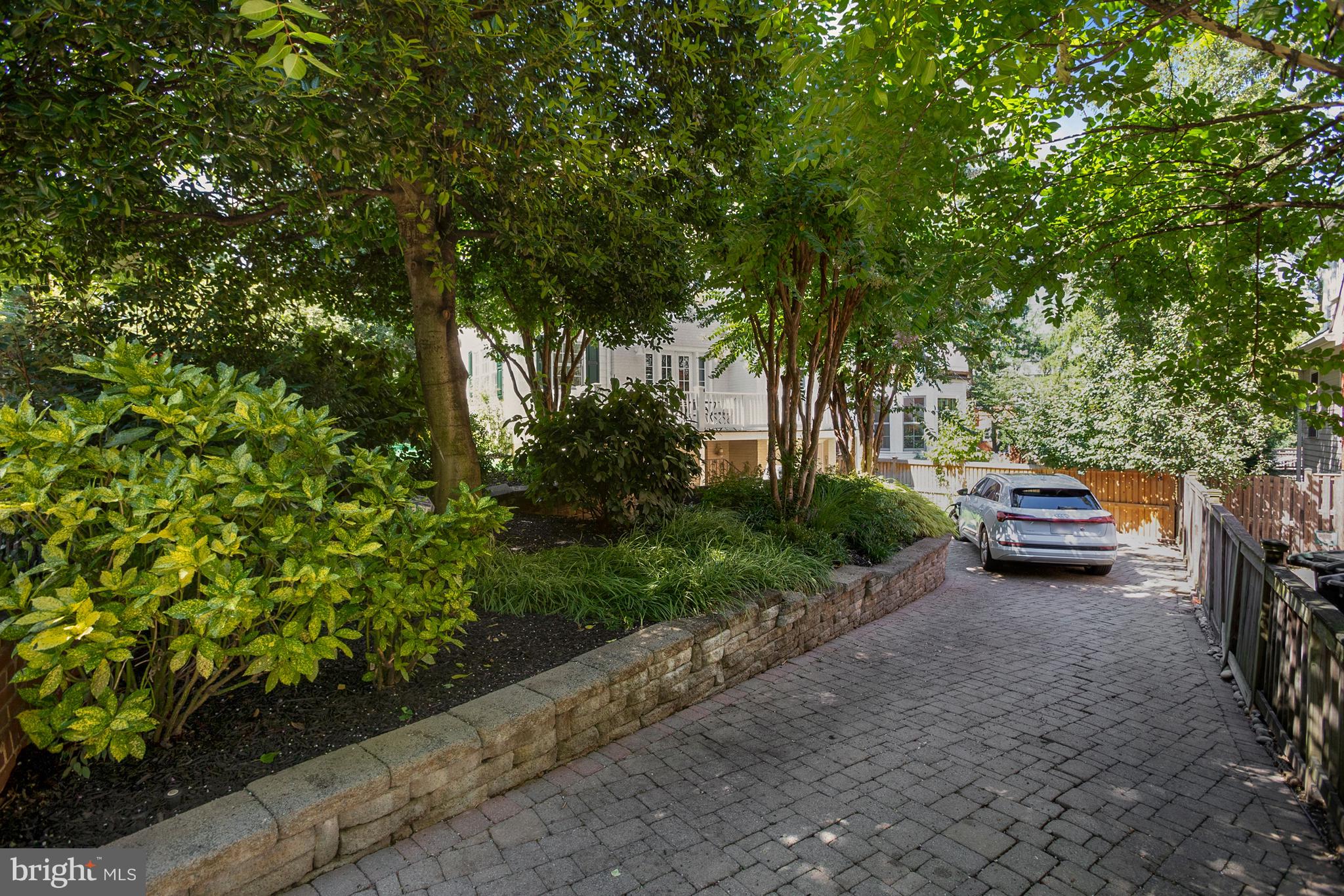 3501 30th Street Northwest Washington, DC 20008 - Photo 40 of 41 The long driveway is off Ordway, pretty stone wall