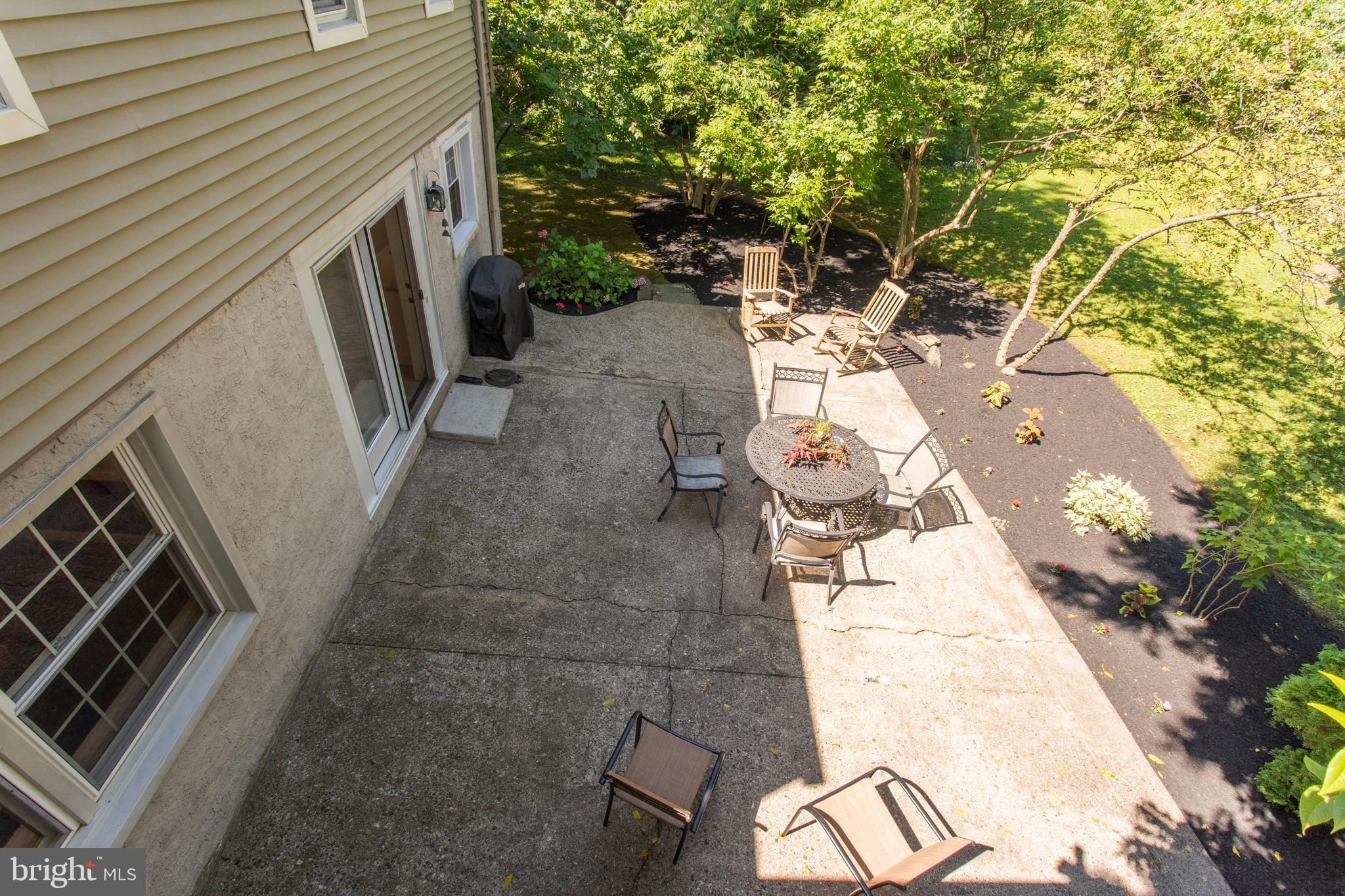 603 Laverock Road Glenside, PA 19038 - Photo 66 of 72 Looking down at patio from 2nd floor patio deck