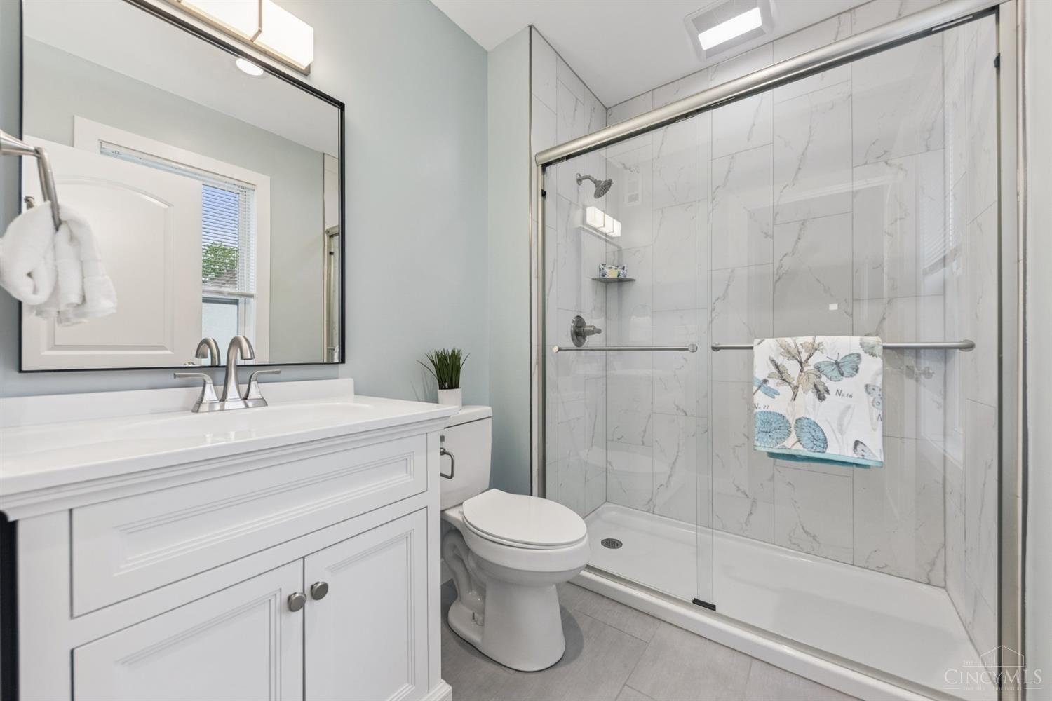 6124 Roe Street Cincinnati, OH 45227 - Photo 37 of 61 Primary Suite Full Bath - all is new!