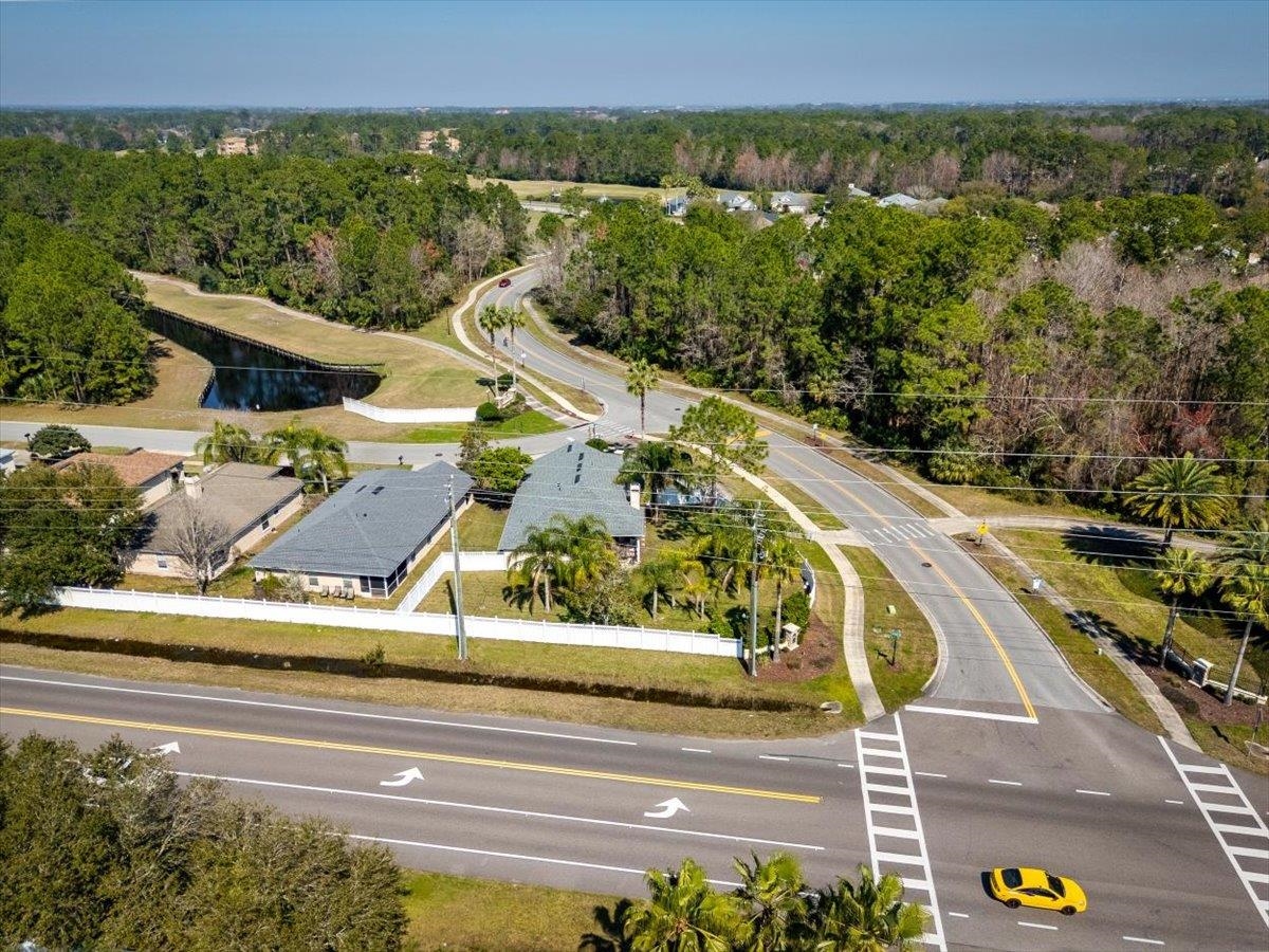 1701 Keswick Road St. Augustine, FL 32084 - Photo 37 of 57 an aerial view of a house with a garden