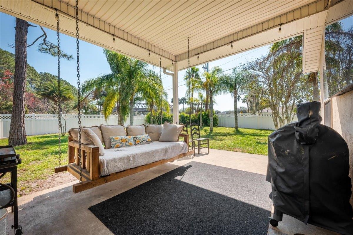 1701 Keswick Road St. Augustine, FL 32084 - Photo 8 of 57 a view of a two chairs in the patio