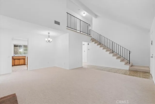 a view of an entryway with staircase