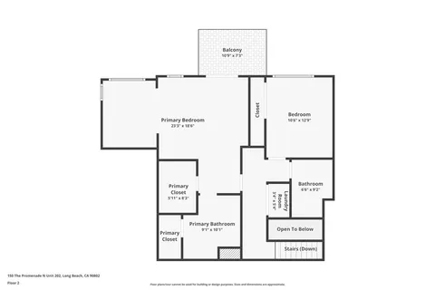 $925,000 | 150 The Promenade North, Unit 202, Long Beach, CA 90802