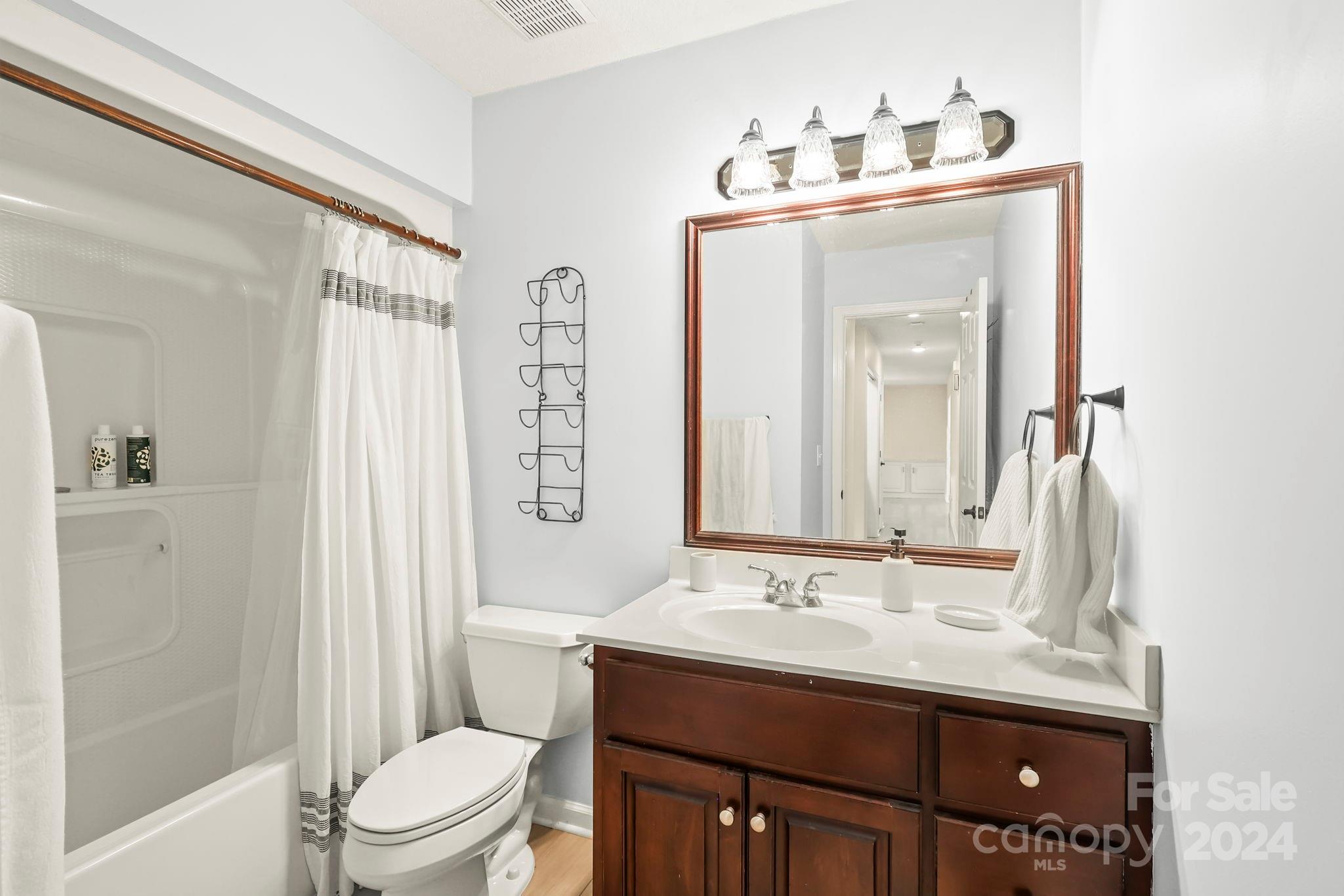 3409 Collettsville Road Lenoir, NC 28645 - Photo 20 of 48 a bathroom with a sink vanity mirror and toilet