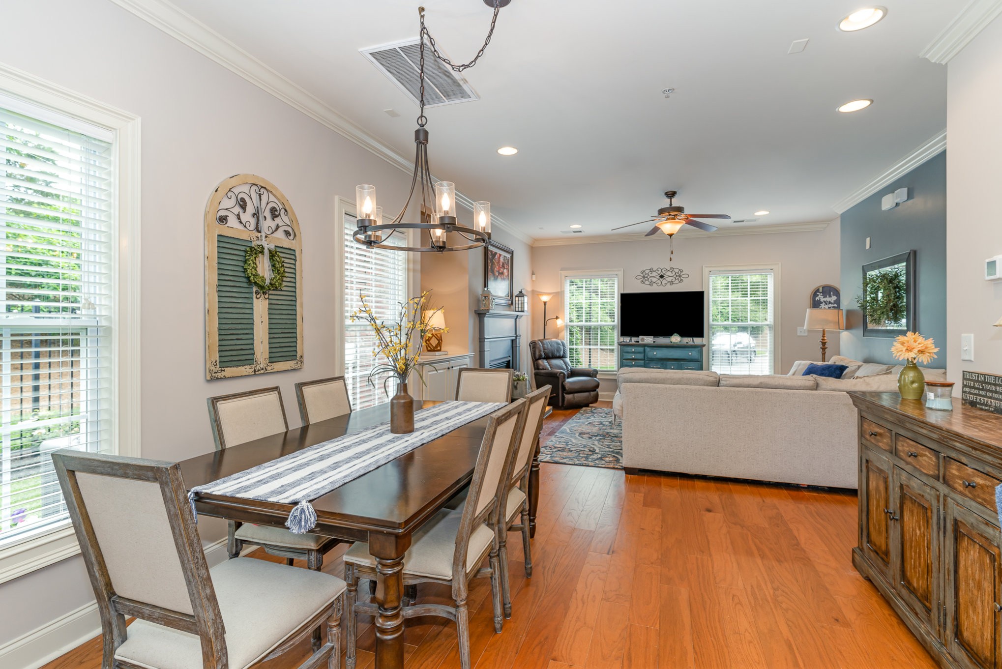 4229 Prestwick Place Spring Hill, TN 37174 - Photo 11 of 29 a view of a dining room with furniture window and wooden floor
