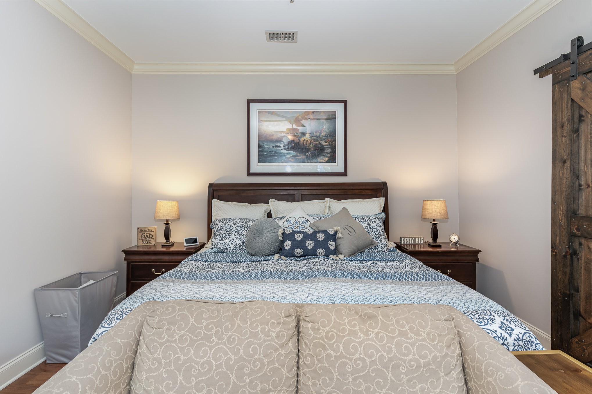 4229 Prestwick Place Spring Hill, TN 37174 - Photo 15 of 29 a bedroom with a bed and a lamp