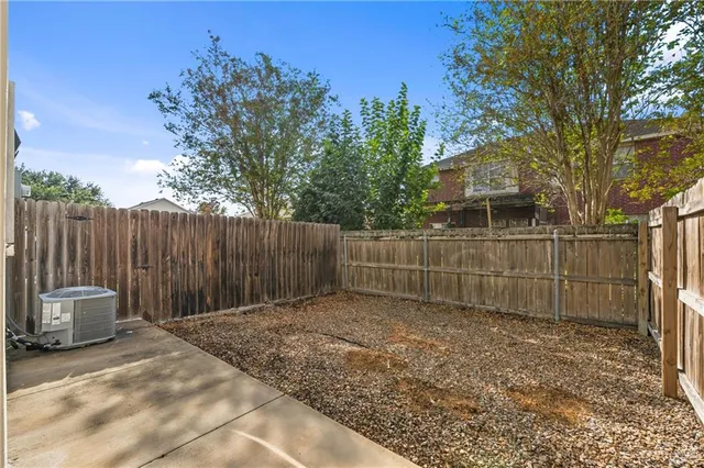 a backyard of a house