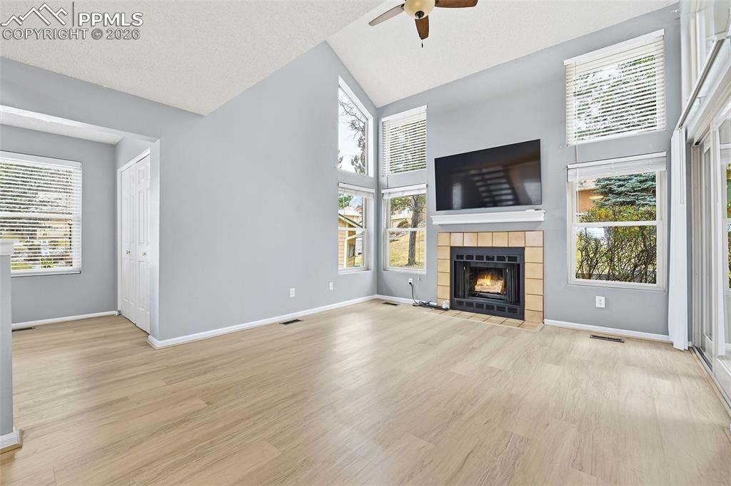 365 Autumn Ridge Circle, Unit A Colorado Springs, CO 80906 - Photo 4 of 30 A covered entry welcomes you inside, where LVP flooring and an abundance of natural light sets the tone throughout.