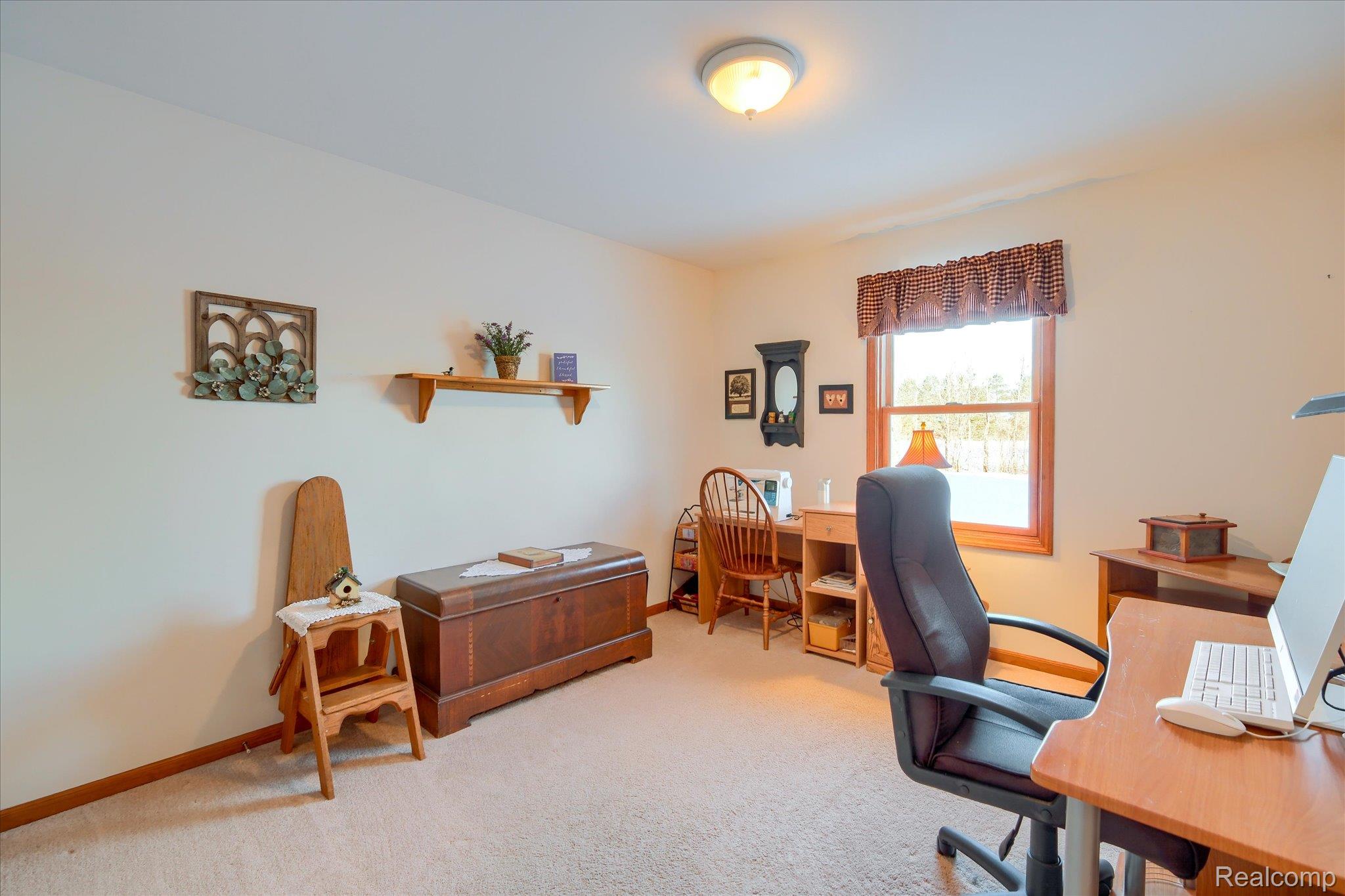 6941 North Lake Pleasant Road North Branch, MI 48461 - Photo 19 of 51 Office with light carpet and baseboards
