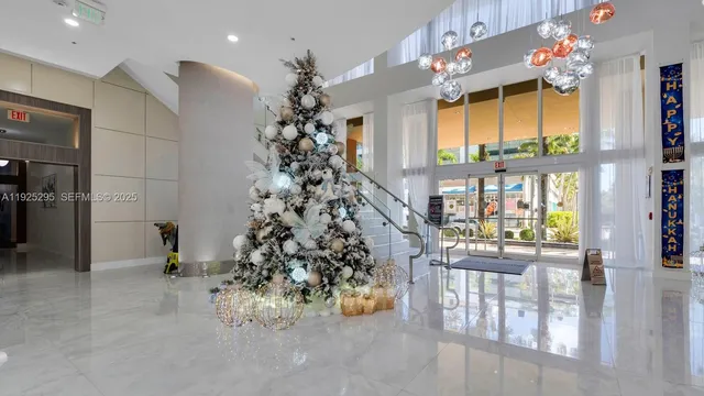 a view of a hallway with potted plant