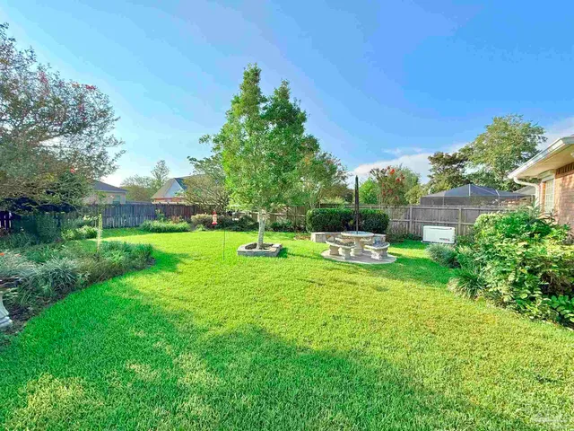 a view of a park with swings