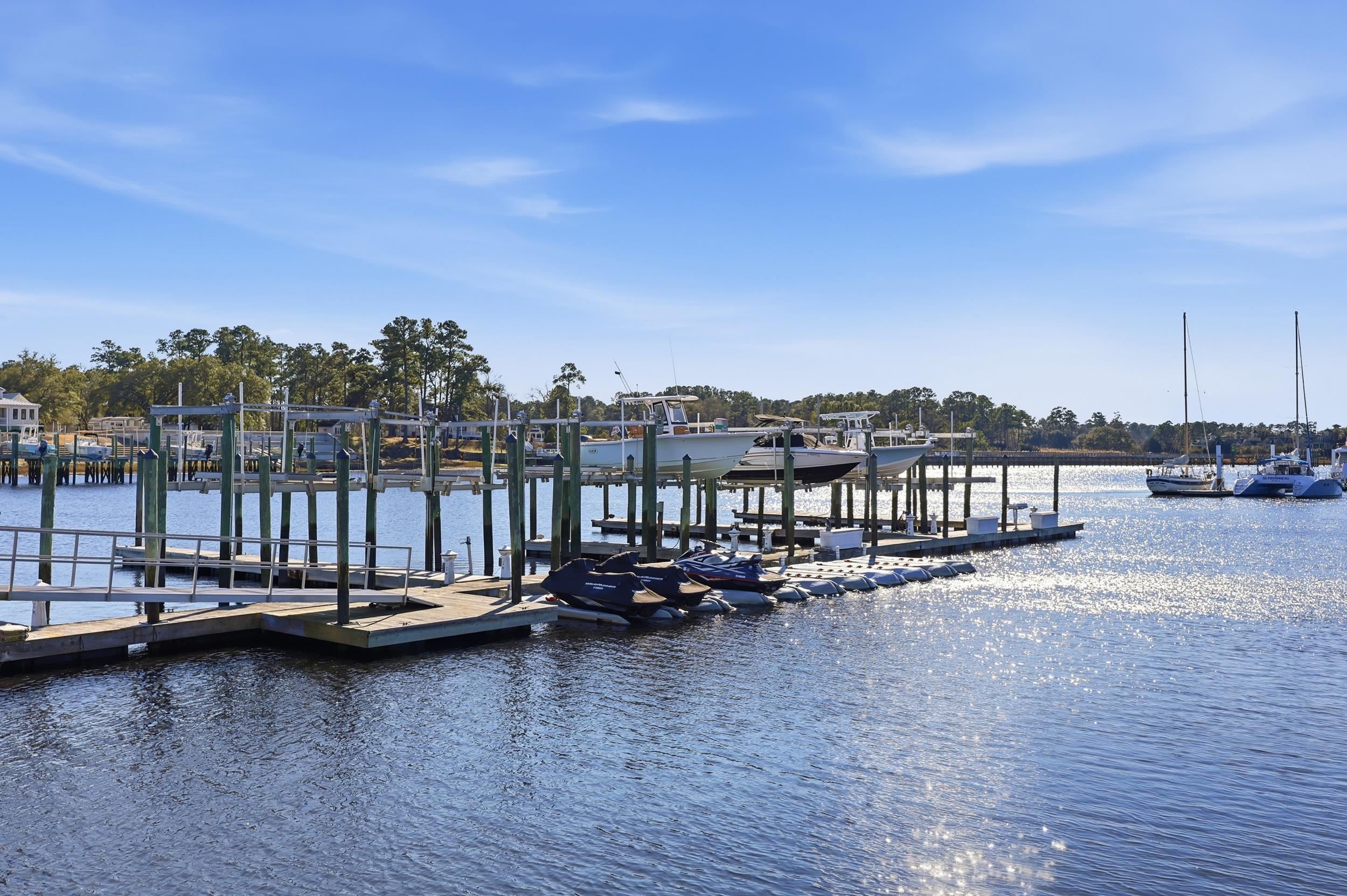 4524 Landing Road Little River, SC 29566 - Photo 37 of 40 Dock area with a water view and boat lift