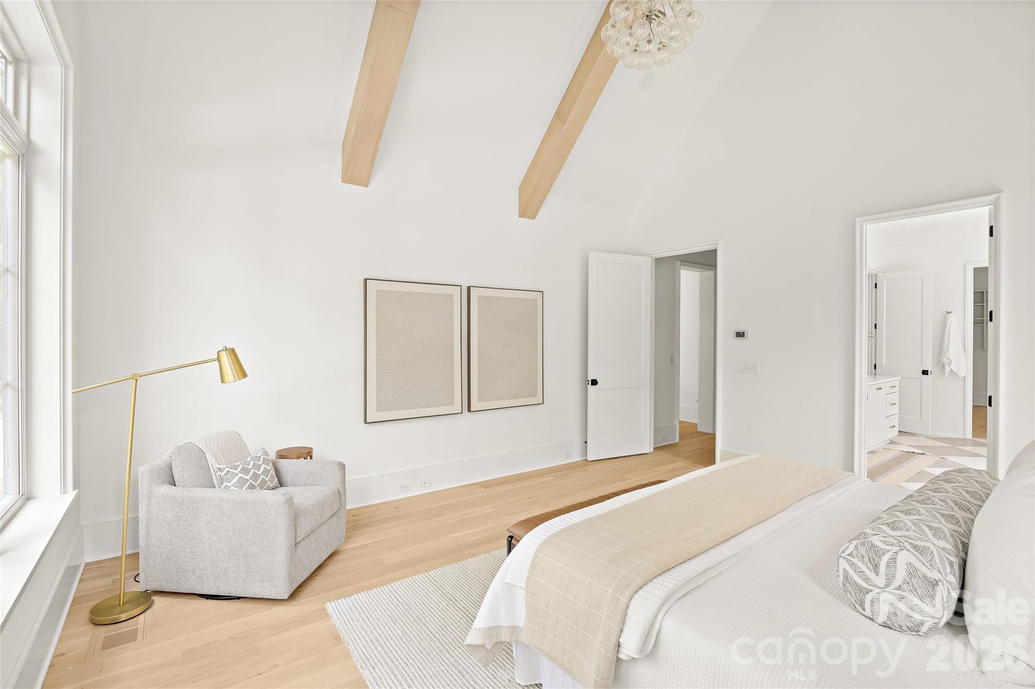 4628 Water Oak Road Charlotte, NC 28211 - Photo 19 of 43 a bedroom with a bed and a couch