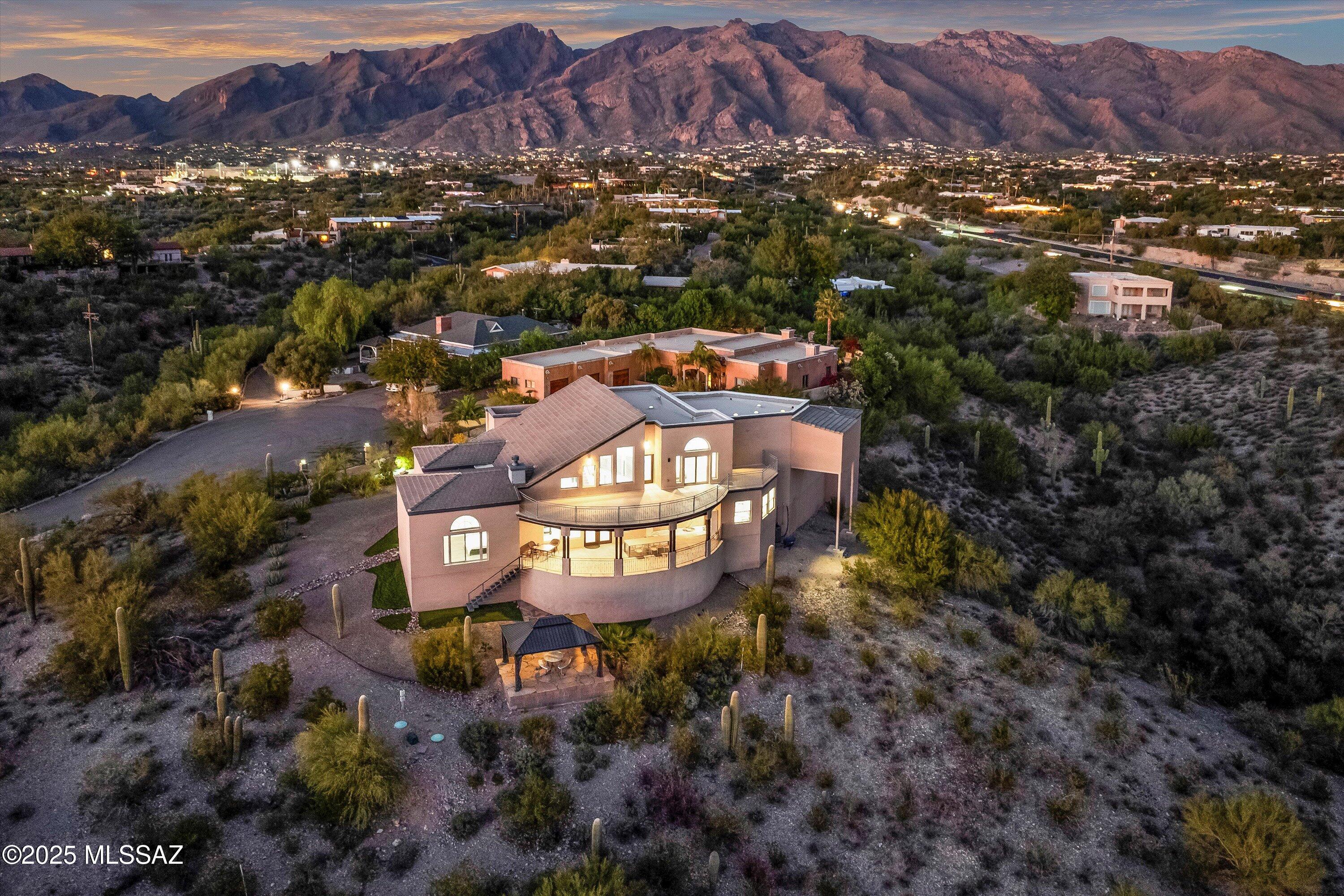 4620 East Swans Nest Road Tucson, AZ 85718 - Photo 44 of 45 Aerial View Back