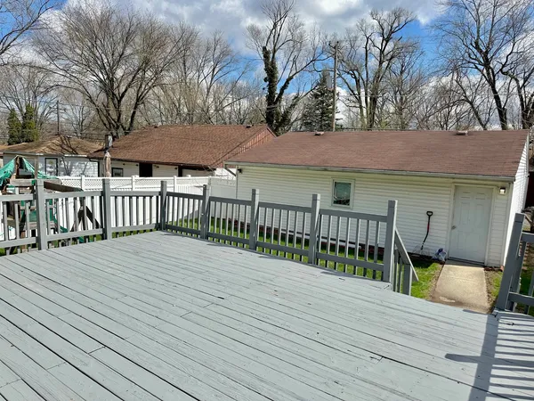 a view of a house with a deck