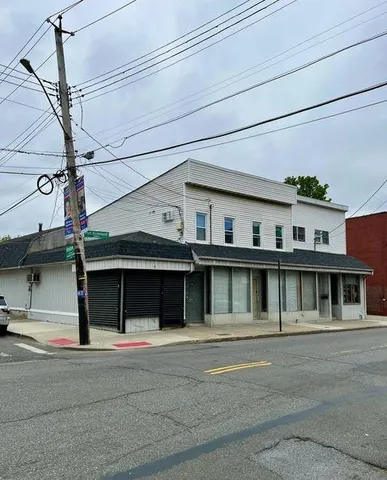 a view of a building with a window