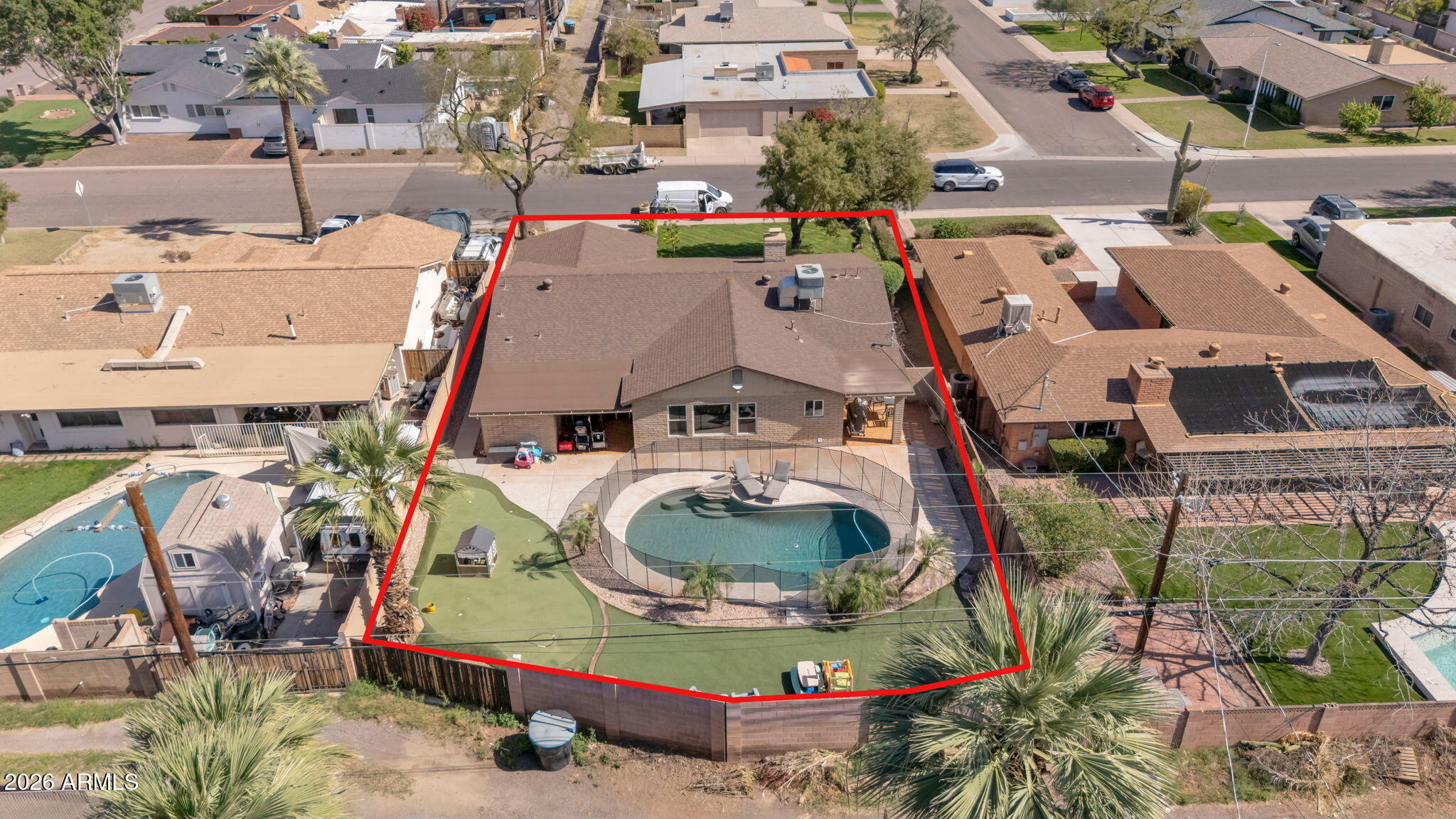 4546 North 34th Place Phoenix, AZ 85018 - Photo 28 of 29 an aerial view of residential houses with outdoor space