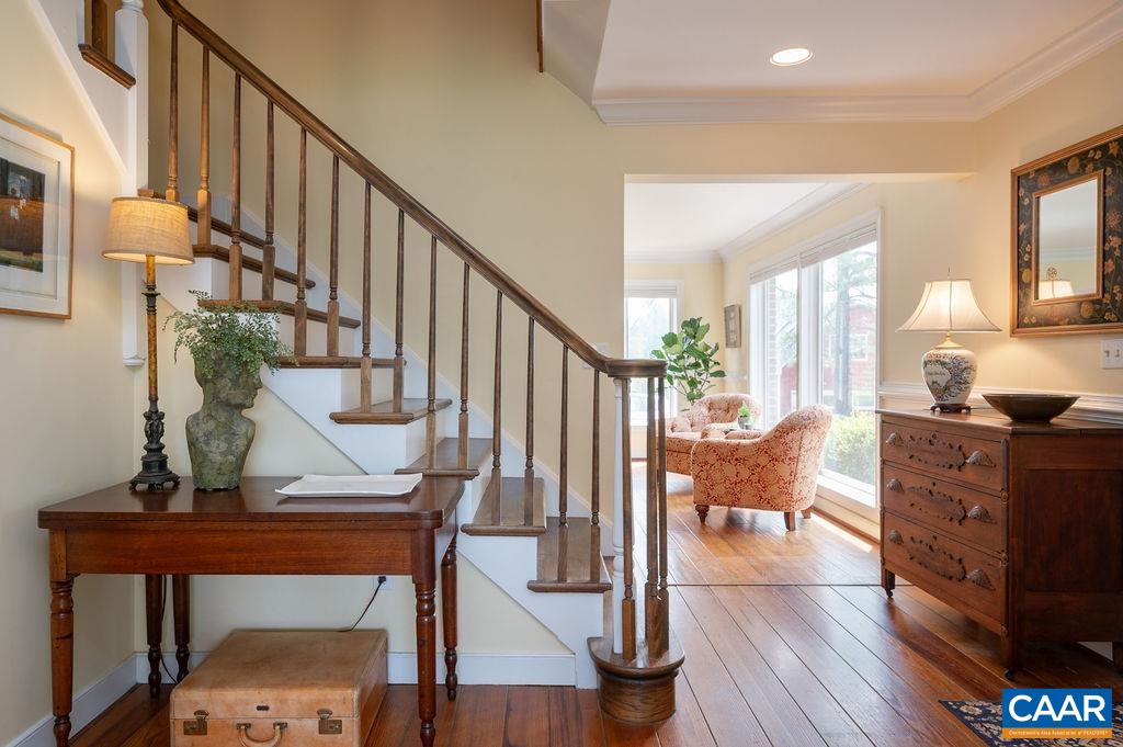 2903 Pea Ridge Road Charlottesville, VA 22901 - Photo 4 of 37 a living room with wooden floor furniture and a fireplace