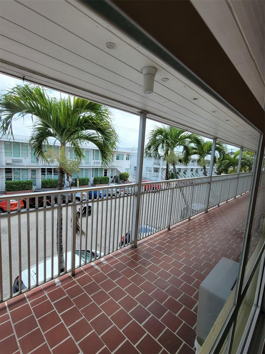 7400 Harding Avenue, Unit 15 Miami Beach, FL 33141 - Photo 9 of 26 a view of a balcony