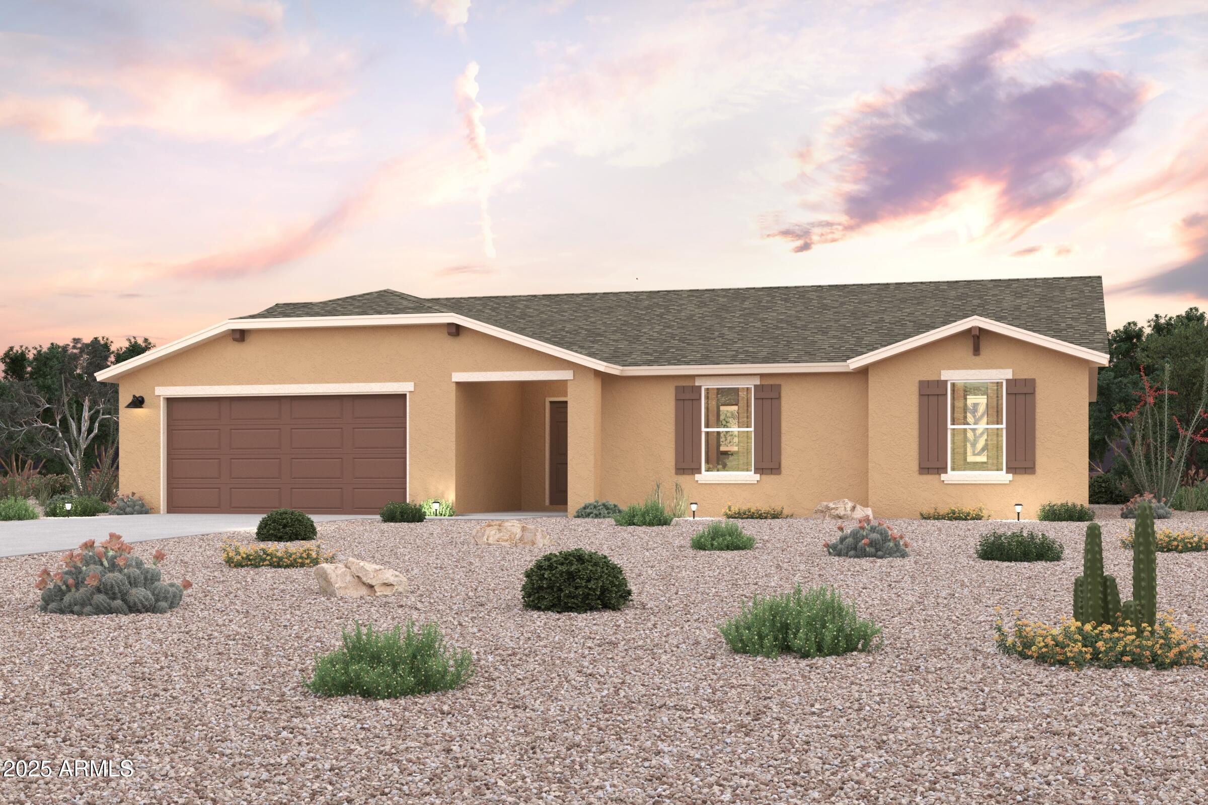 14543 South Rory Calhoun Drive Arizona City, AZ 85123 - Photo 1 of 2 a front view of a house with garden