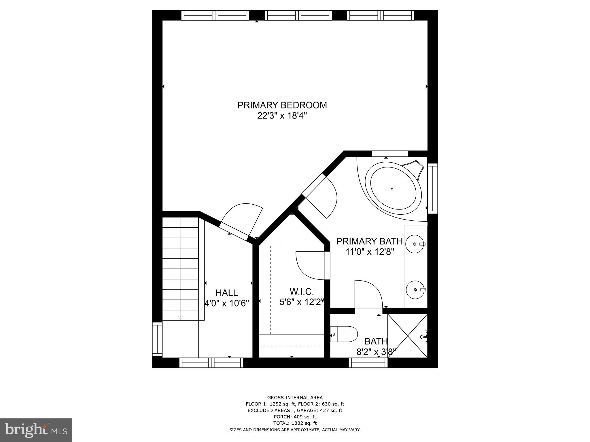 153 Allegany Road Stevensville, MD 21666 - Photo 43 of 46 Upper level floorpan
