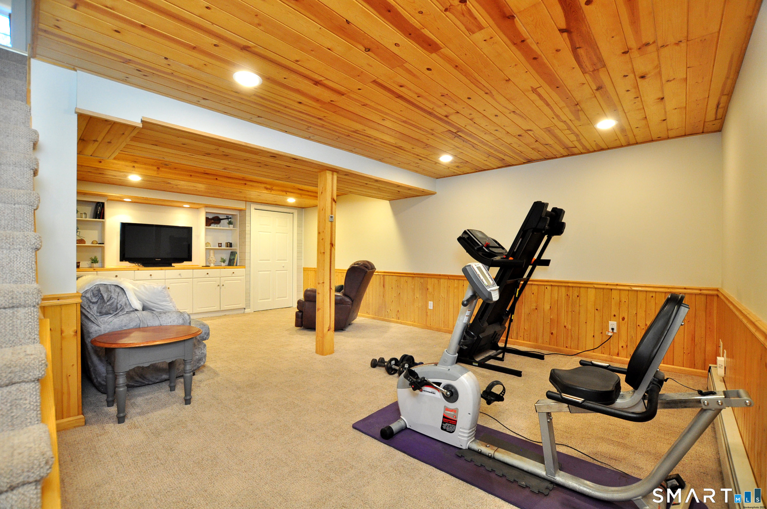 102 Petersen Road Granby, CT 06035 - Photo 34 of 40 a view of a room with gym equipment