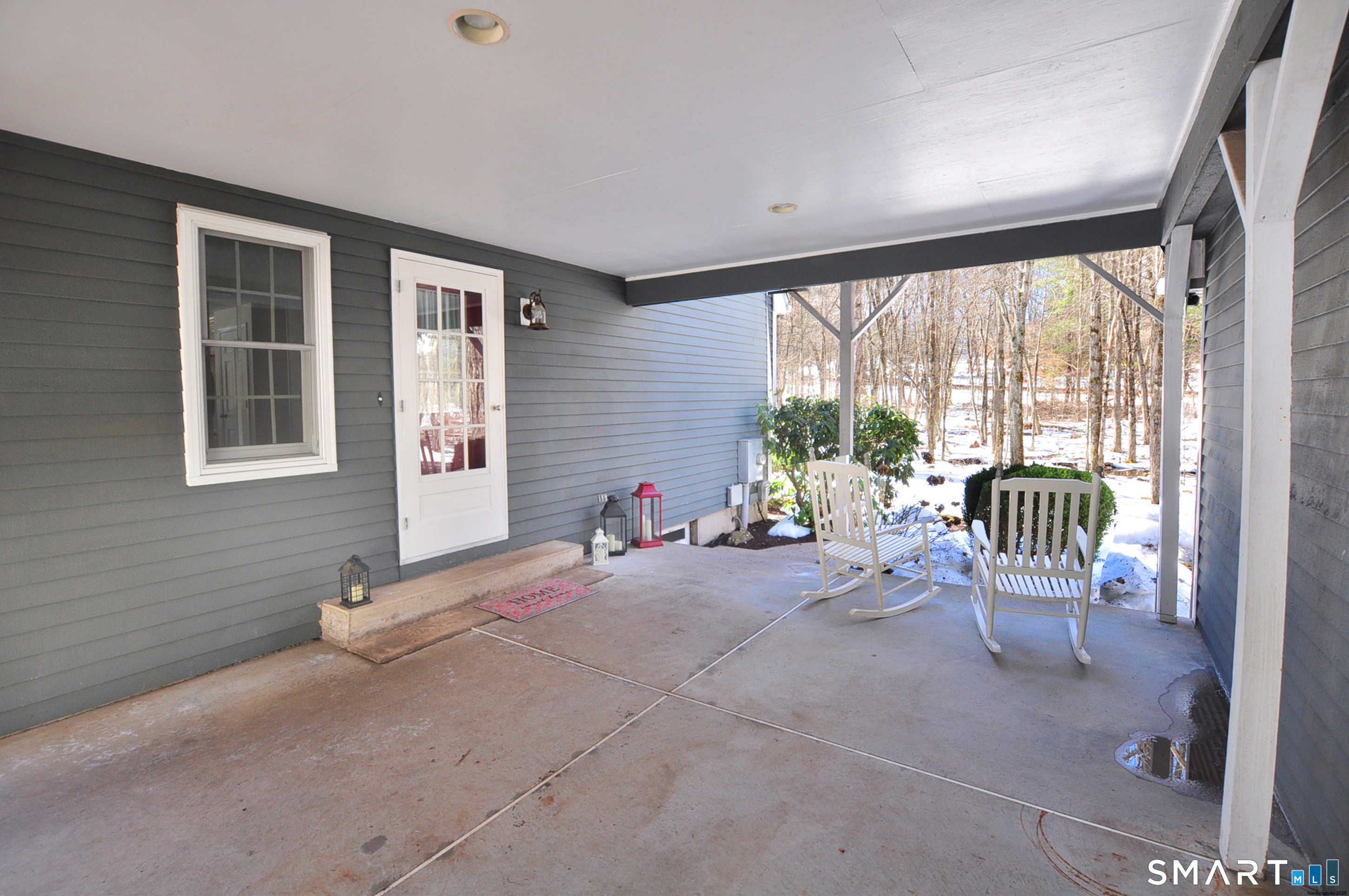 102 Petersen Road Granby, CT 06035 - Photo 39 of 40 a view of chair and table in balcony