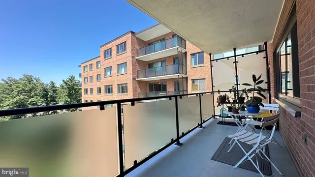 a view of balcony with a outdoor space