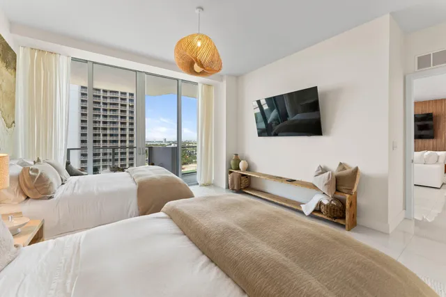 a view of a lake and outdoor space