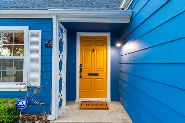 a view of front door