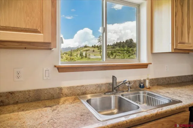 a sink and a window