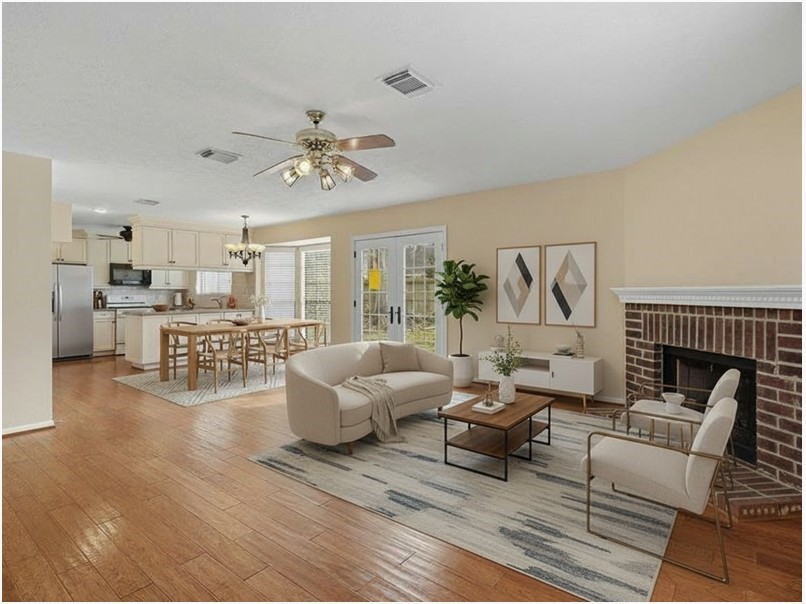 1102 Mabry Mill Road Houston, TX 77062 - Photo 2 of 43 Family room DIGITALLY staged