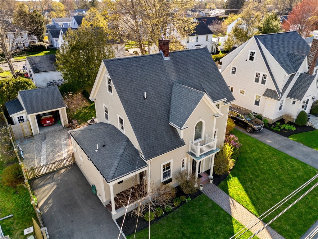 10 Pickwick Road Marblehead, MA 01945 - Photo 38 of 42 an aerial view of residential houses with outdoor space and parking