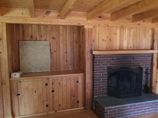 9 King Road Eustis, ME 04936 - Photo 10 of 30 Living room with fireplace and...