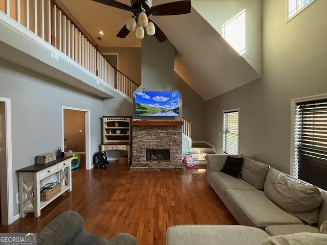 290 Eli Knob Road Dahlonega, GA 30533 - Photo 13 of 87 a living room with furniture and a fireplace