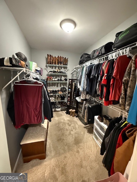 290 Eli Knob Road Dahlonega, GA 30533 - Photo 28 of 87 a view of walk in closet with clothes and shoes