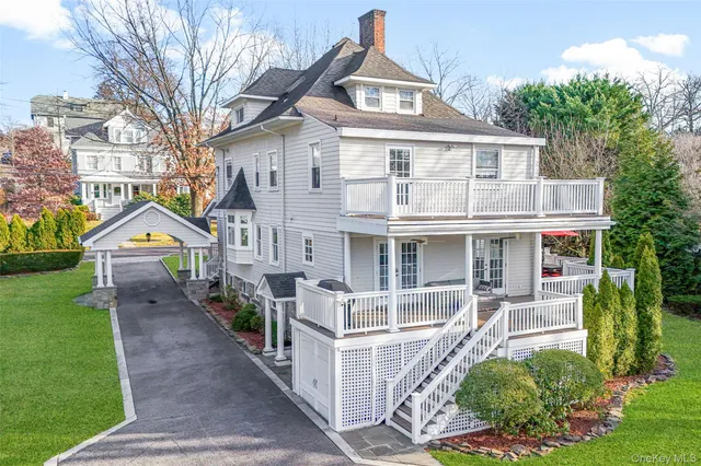 front view of a house with a porch