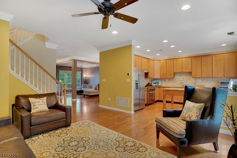 8 Hancock Court Bernards, NJ 07920 - Photo 9 of 25 a living room with furniture and kitchen view