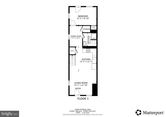 a picture of a bench in a white building