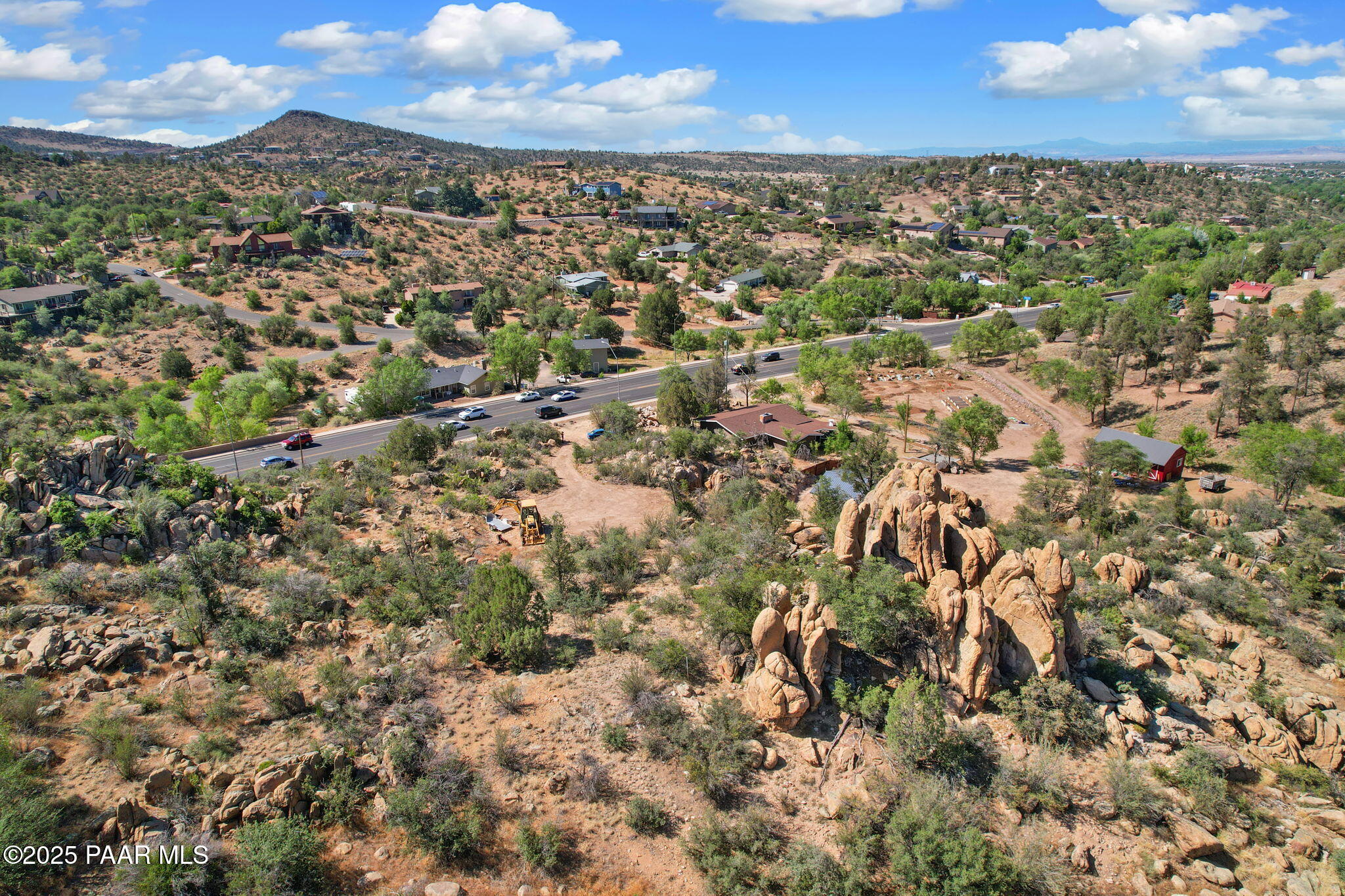 2291 Willow Creek Road Prescott, AZ 86301 - Photo 12 of 16 an aerial view of residential houses with outdoor space and trees