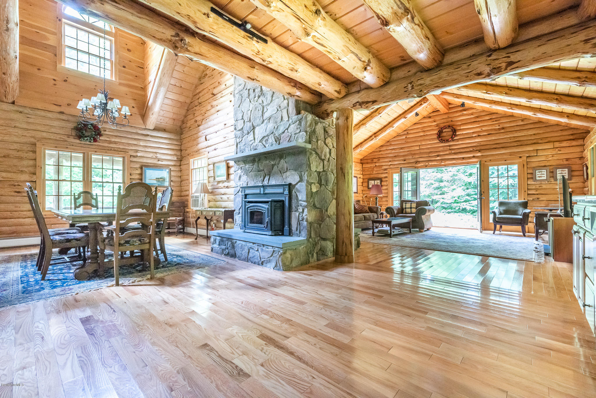 28 Cobb Road West Stockbridge, MA 01236 - Photo 10 of 29 Fireplace and Living Room