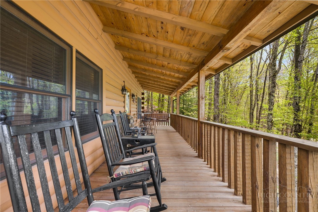 259 Greenbriar Road Beech Mountain, NC 28604 - Photo 4 of 41 a view of balcony with wooden floor
