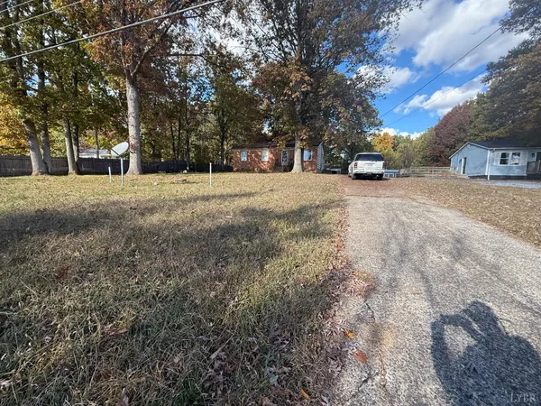 a view of road with trees