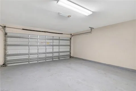 a view of a garage