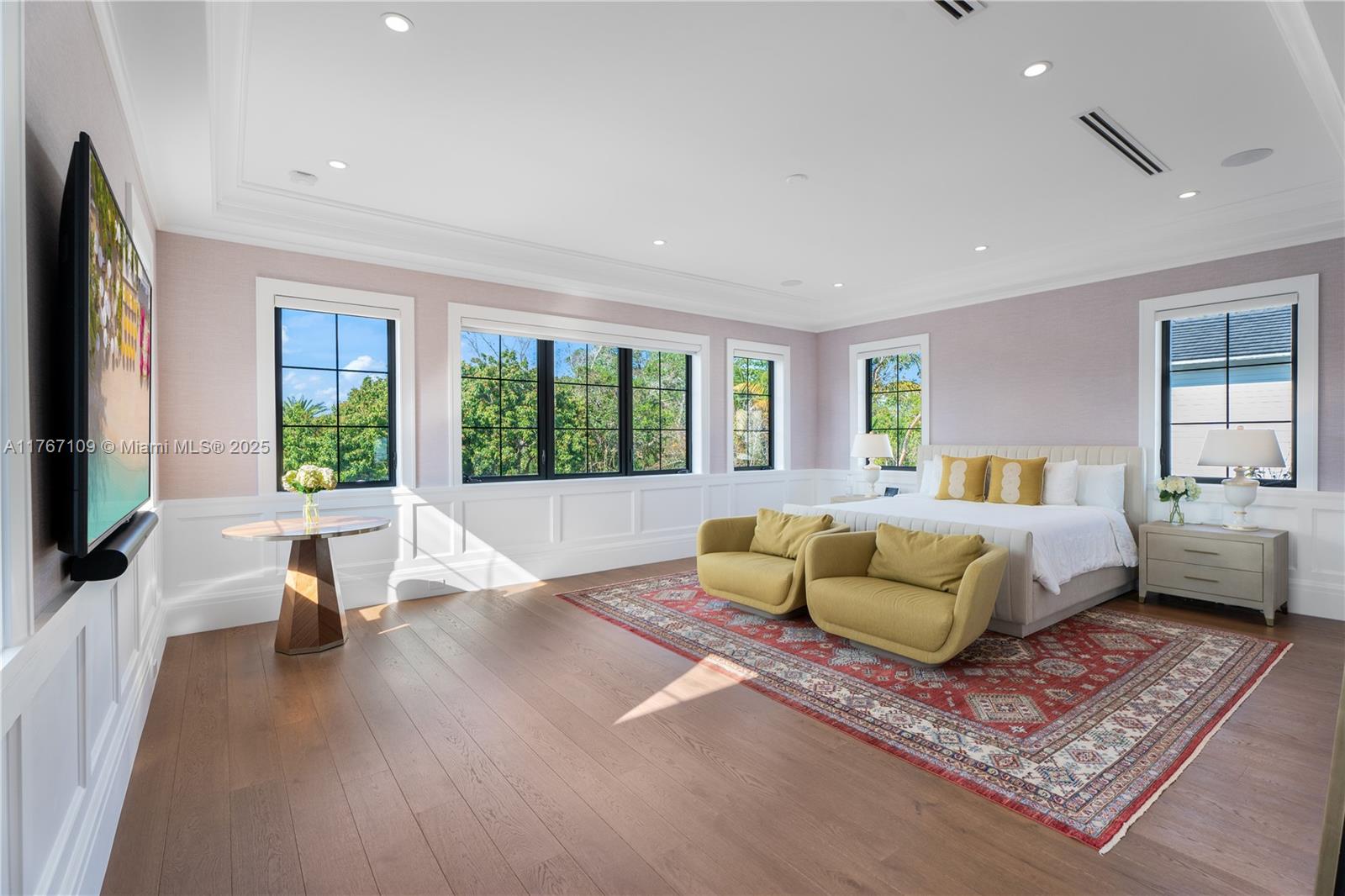 6575 Southwest 96th Street Pinecrest, FL 33156 - Photo 56 of 95 a bedroom with furniture and a large window
