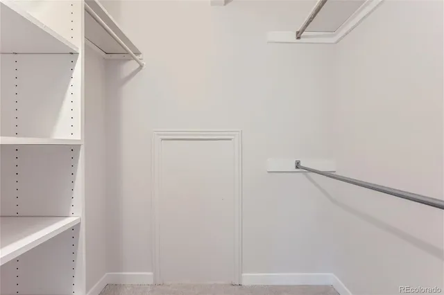 a view of walk in closet