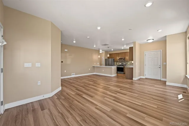 a view of kitchen and utility room