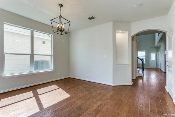 a view of livingroom with hardwood floor and window